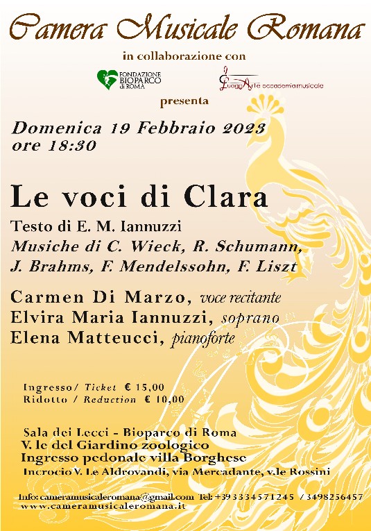 Le voci di Clara Concerto - Spettacolo